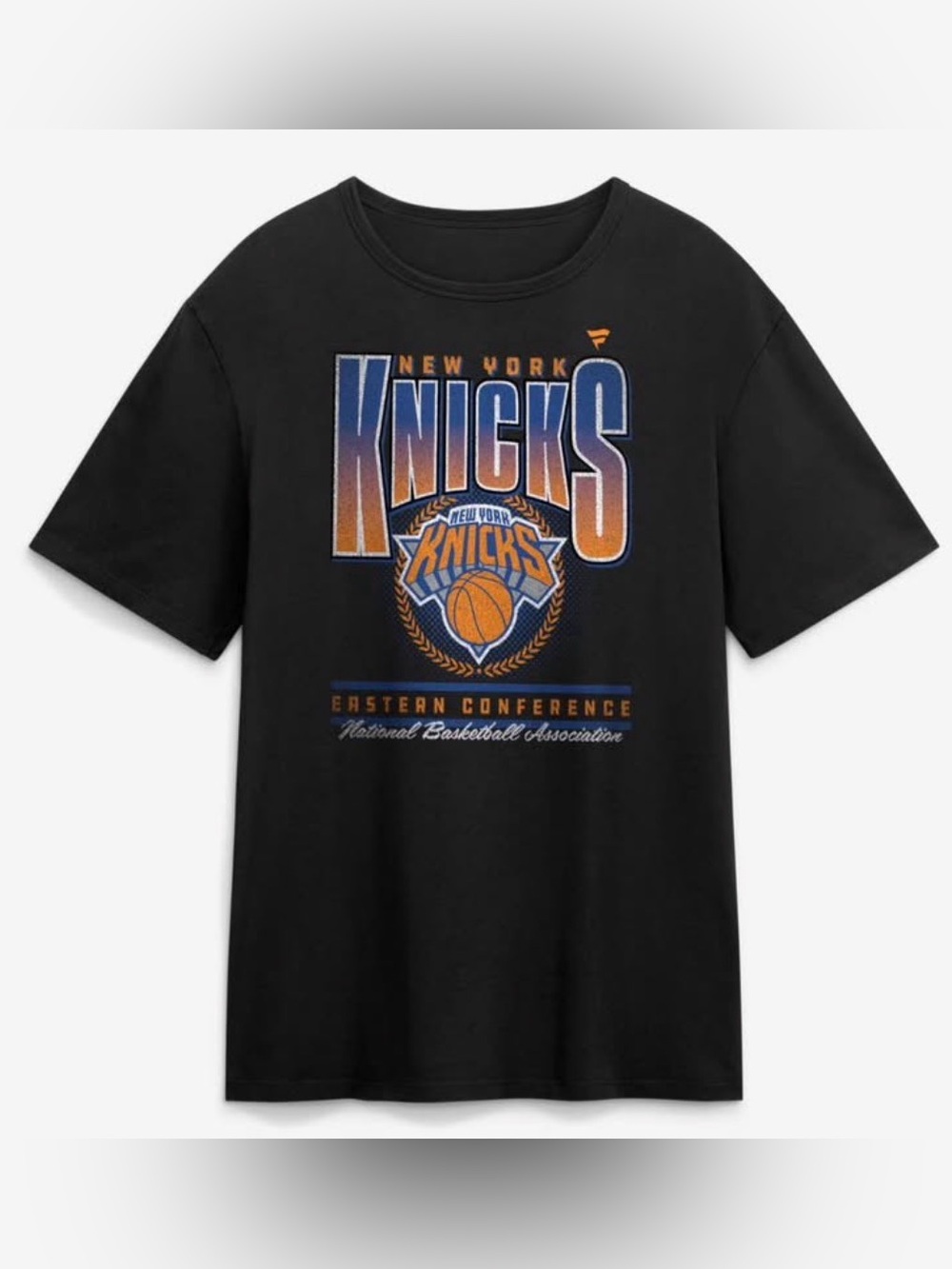 New York Knicks Fanatics Oversized Graphics Swish T-Shirt - Black, size Large